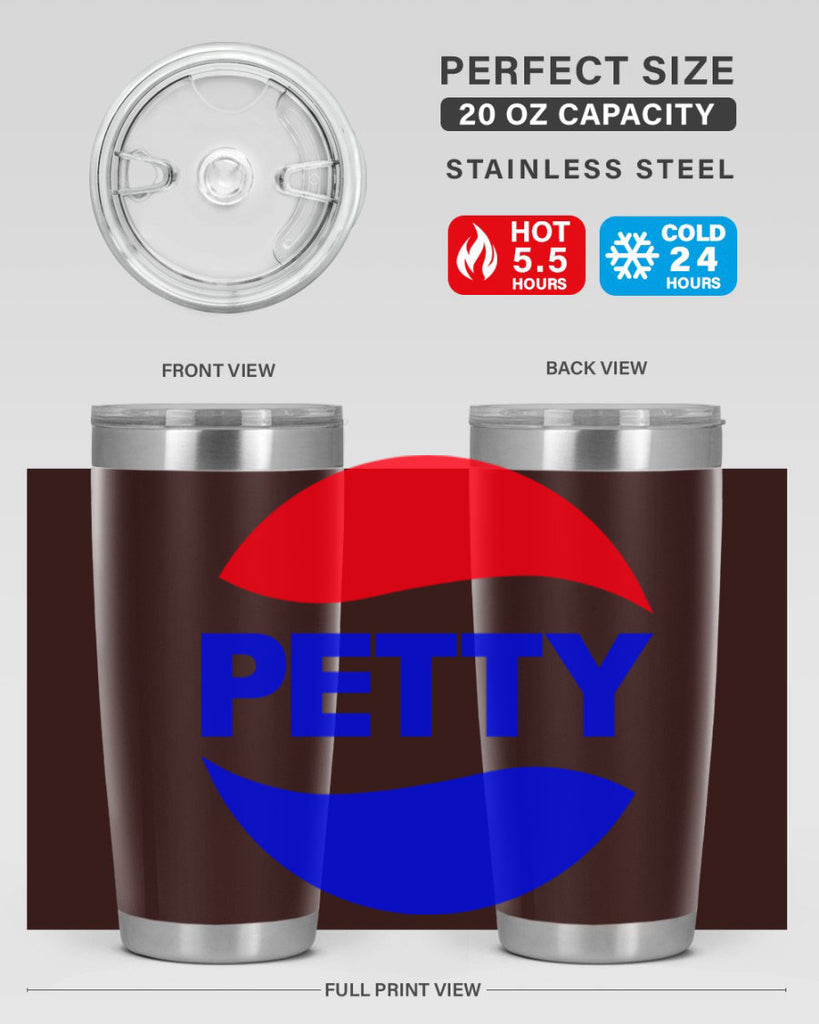 petty  pepsi 54#- black words phrases- Cotton Tank