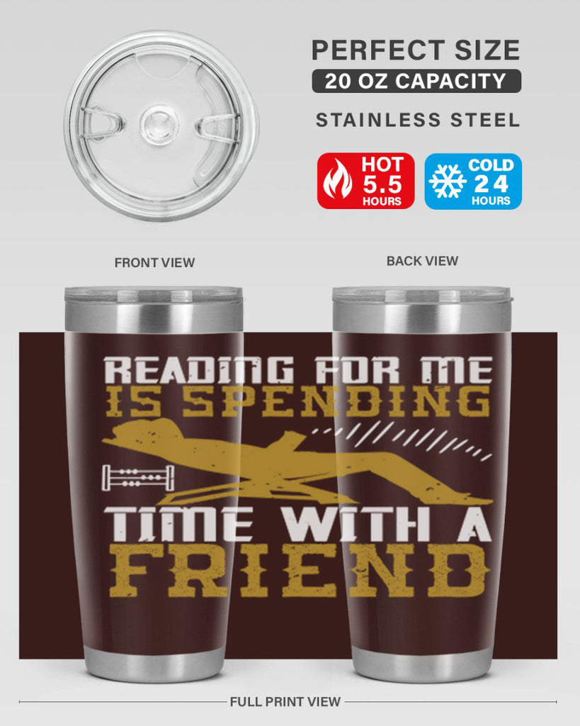reading for me is spending time with a friend 19#- reading- Tumbler