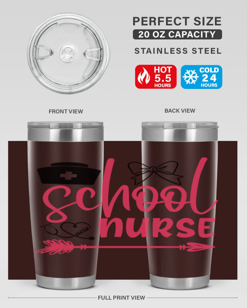 school nurse Style 354#- nurse- tumbler