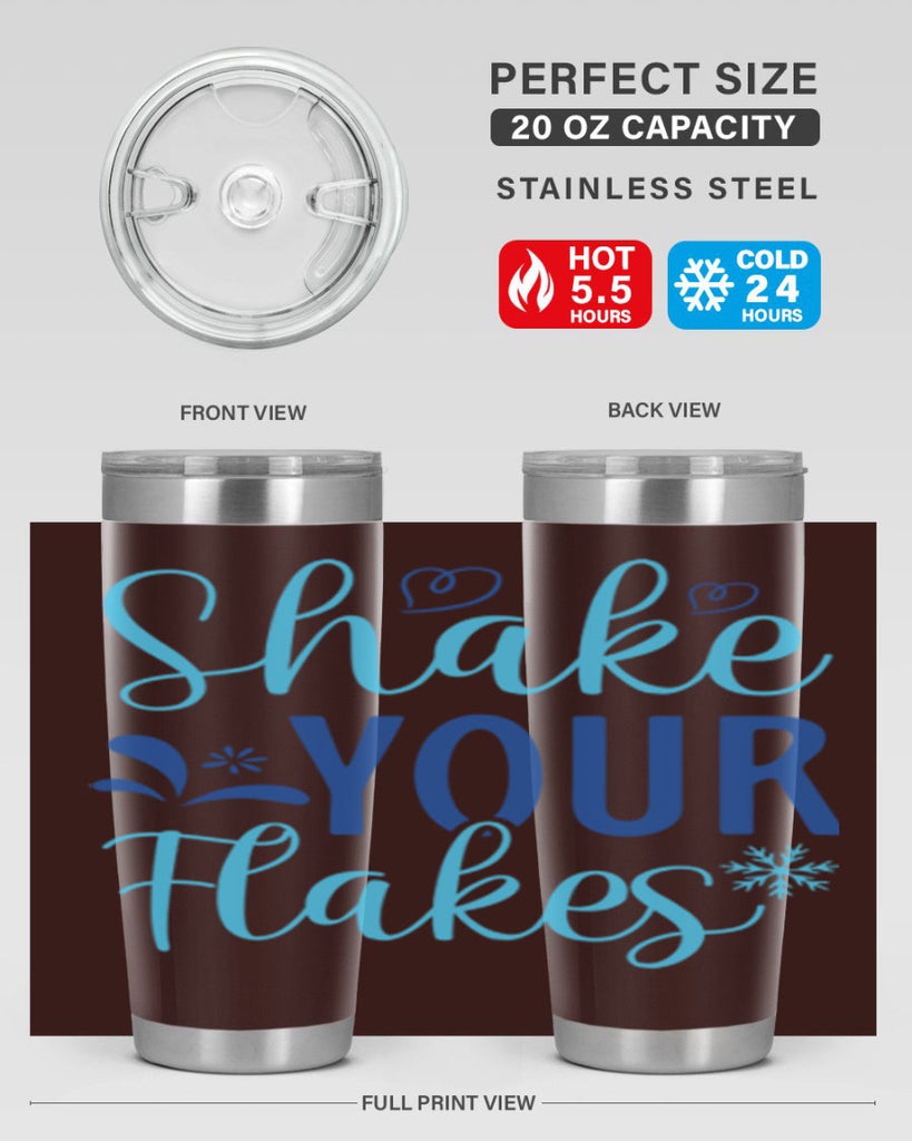 shake your flakes 359#- winter- Tumbler