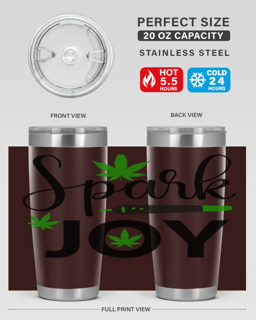 spark joy 250#- marijuana- Tumbler