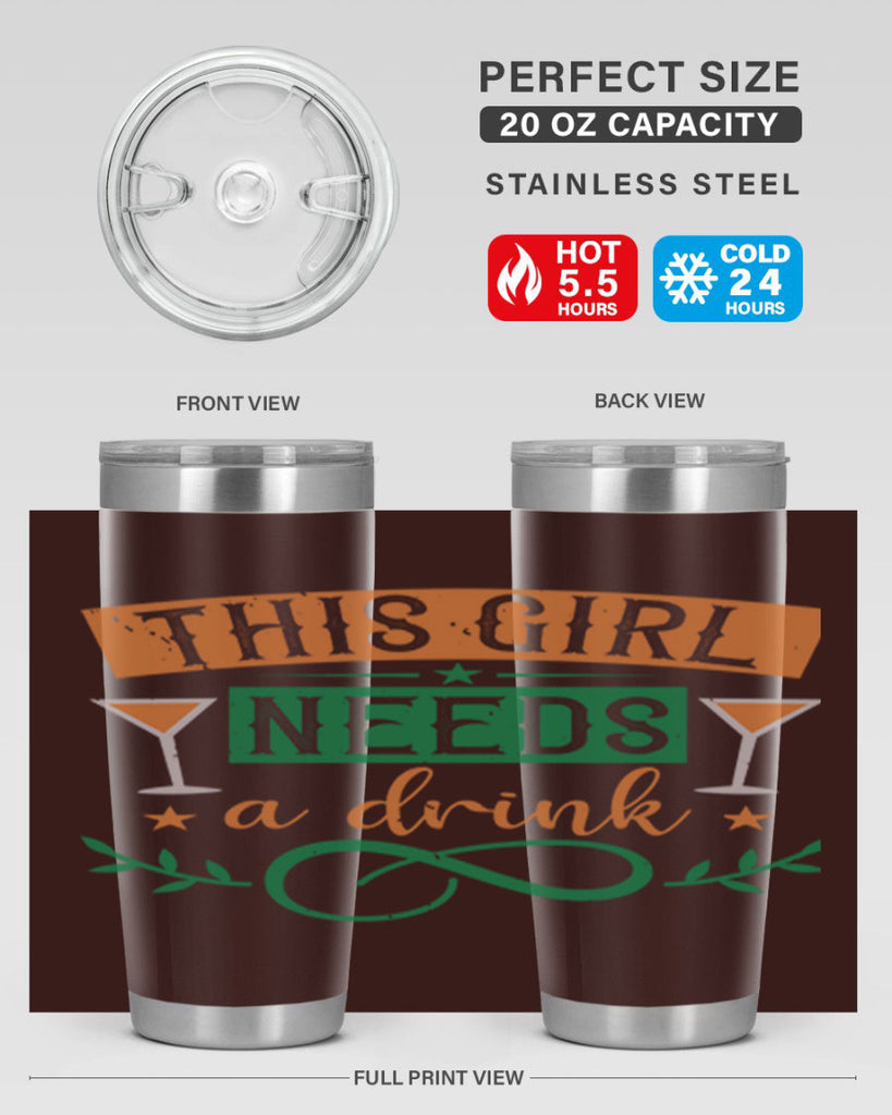 this girl needs a drink 1#- mardi gras- Tumbler