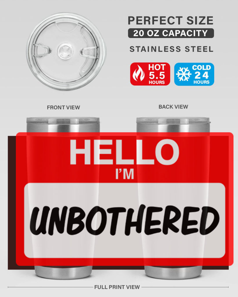 unbothered 14#- black words phrases- Cotton Tank