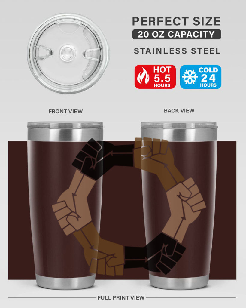 united black power fists 13#- black words phrases- Cotton Tank