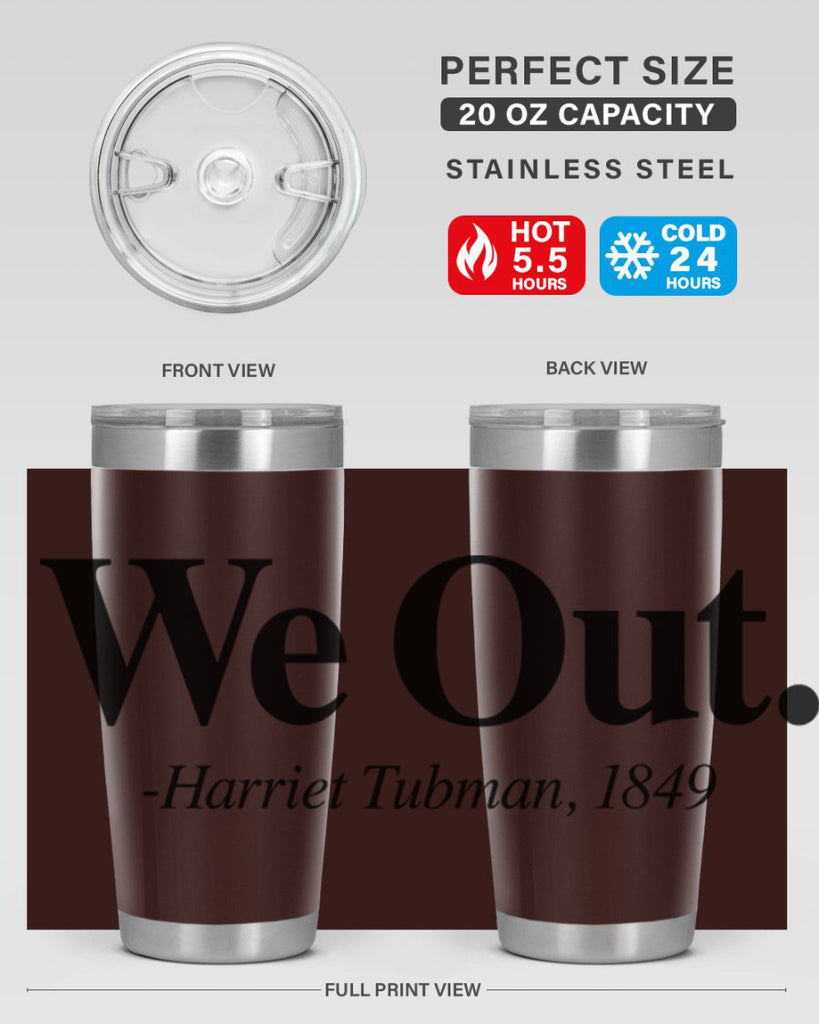 we out harriet tubman 12#- black words phrases- Cotton Tank