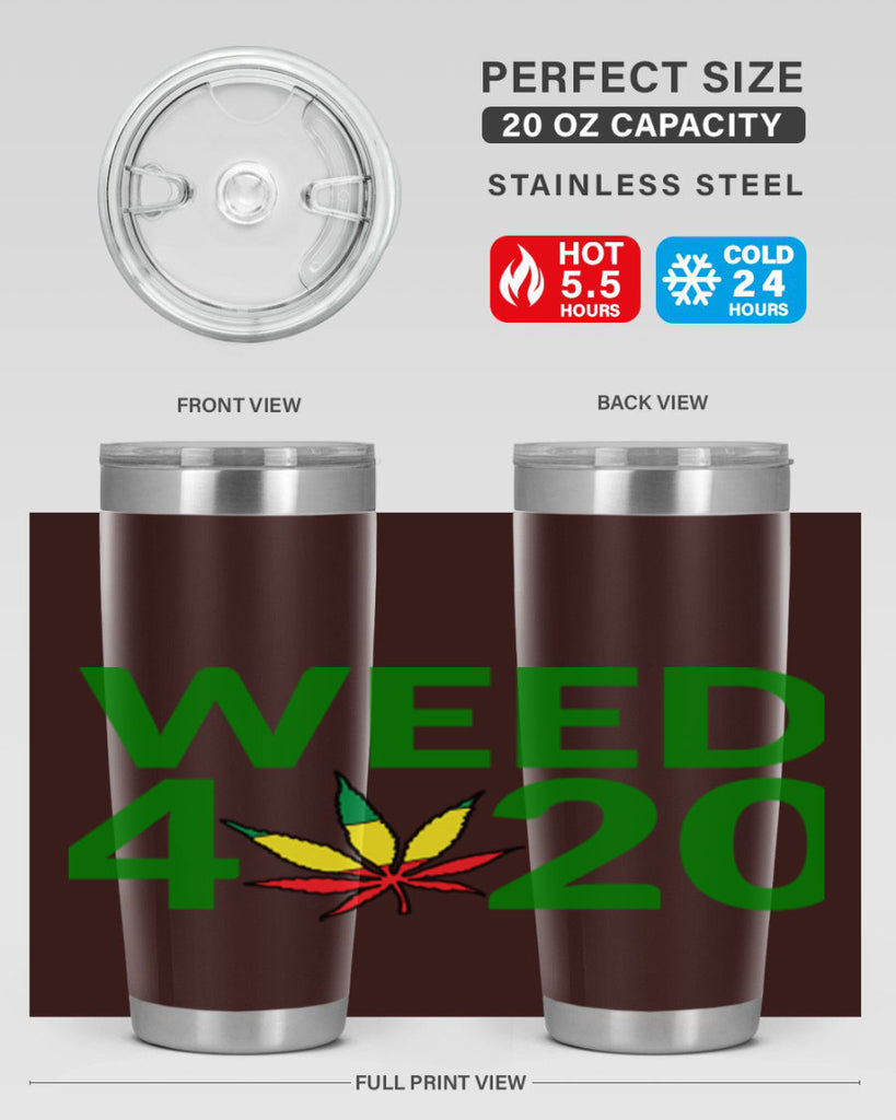 weed 420 cannabis 281#- marijuana- Tumbler