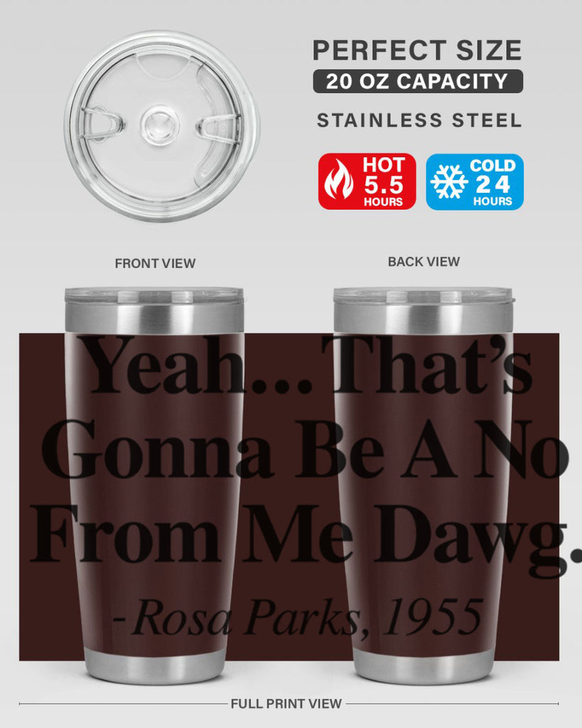 yeah thats gonna be a no from me dawg rosa parks 3#- black words phrases- Cotton Tank