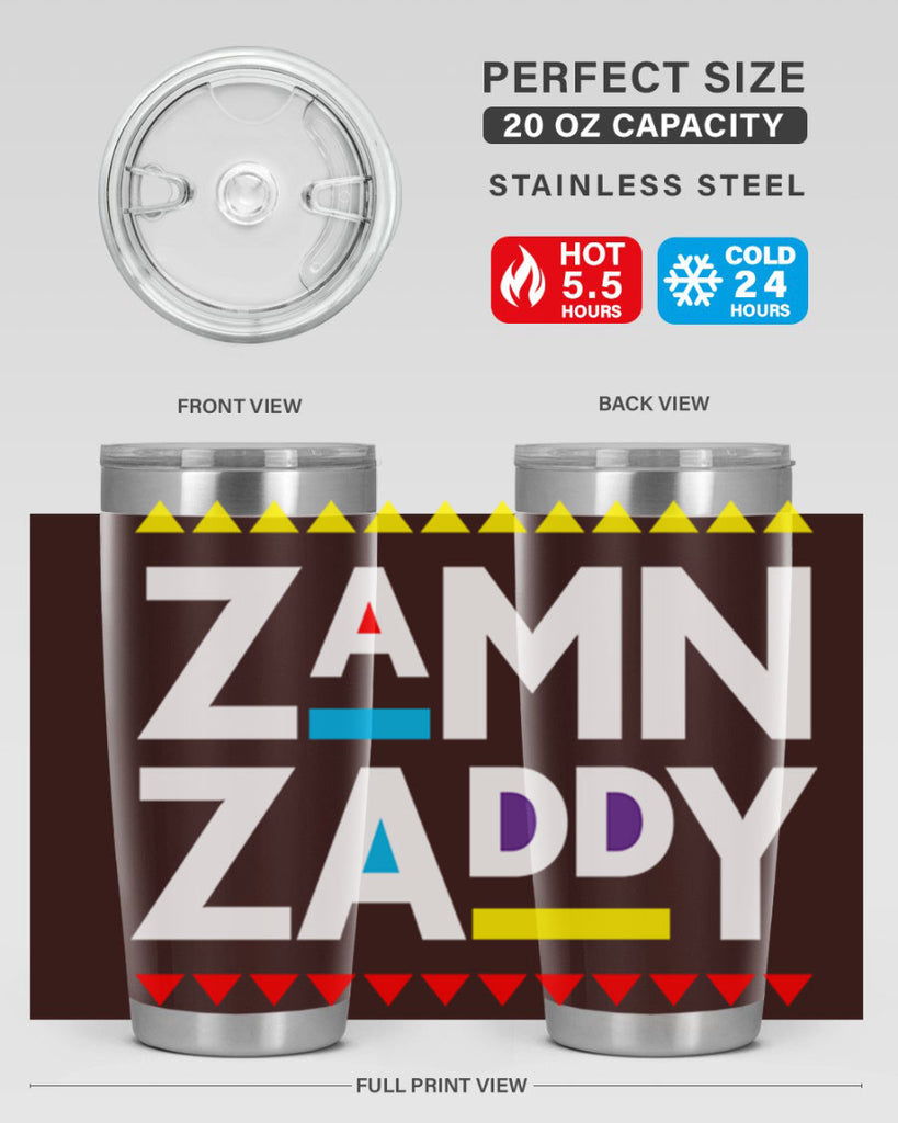 zamn zaddy 1#- black words phrases- Cotton Tank