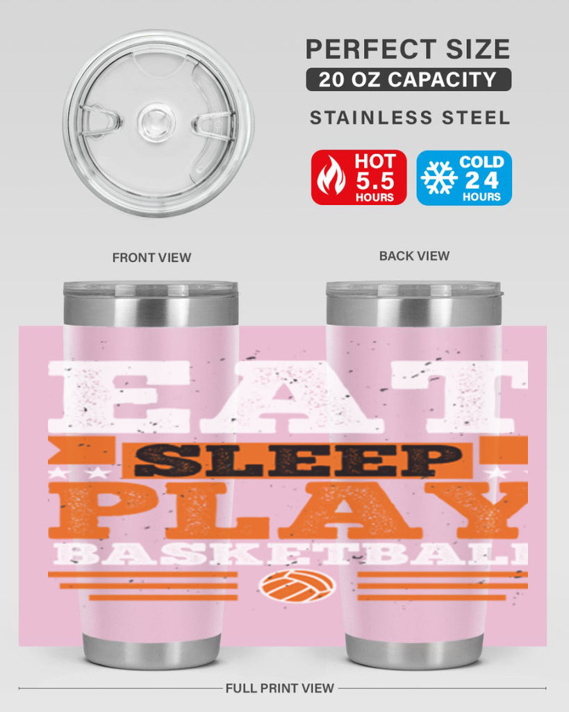 A Eat sleep play volleyball 2334#- basketball- Tumbler