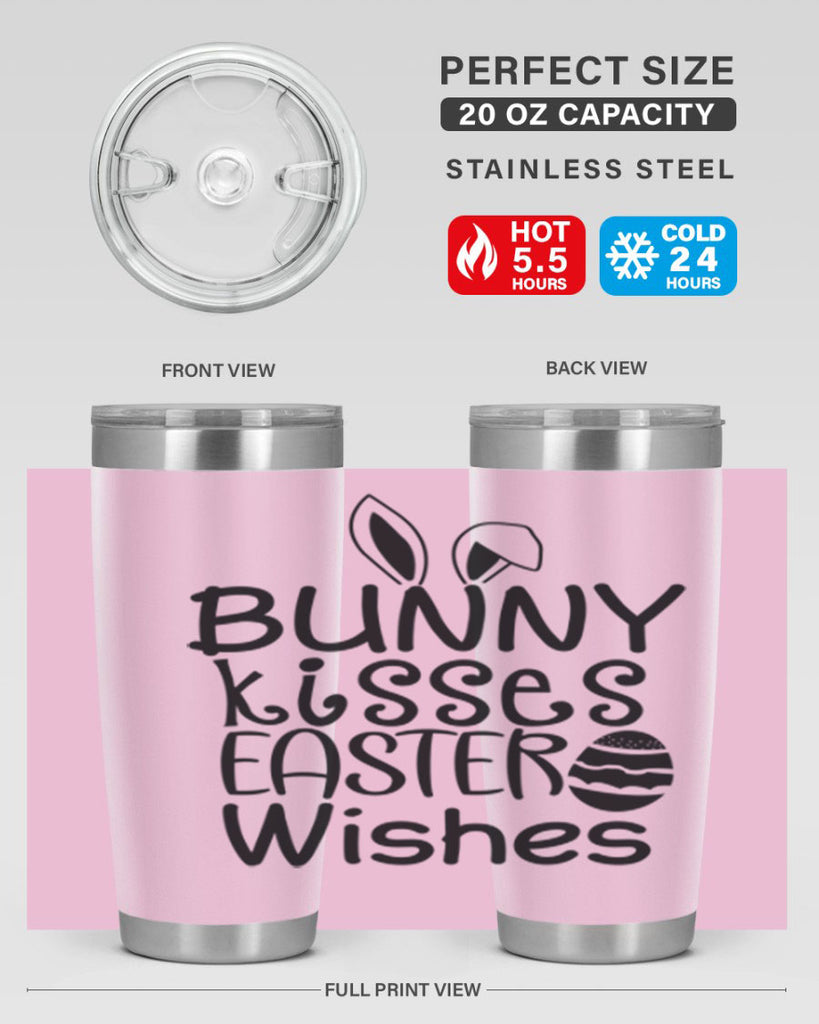 Bunny kisses easter wishes  94#- spring- Tumbler