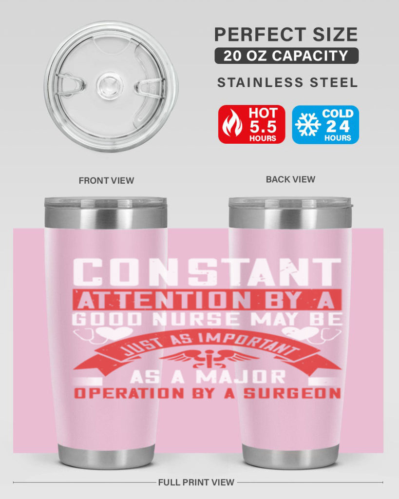 Constant attention by a good nurse may Style 408#- nurse- tumbler