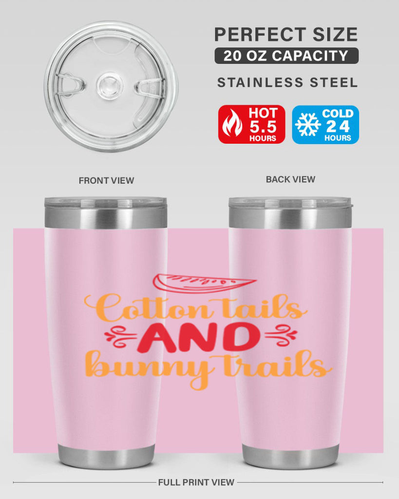 Cotton tails and bunny trails 111#- spring- Tumbler