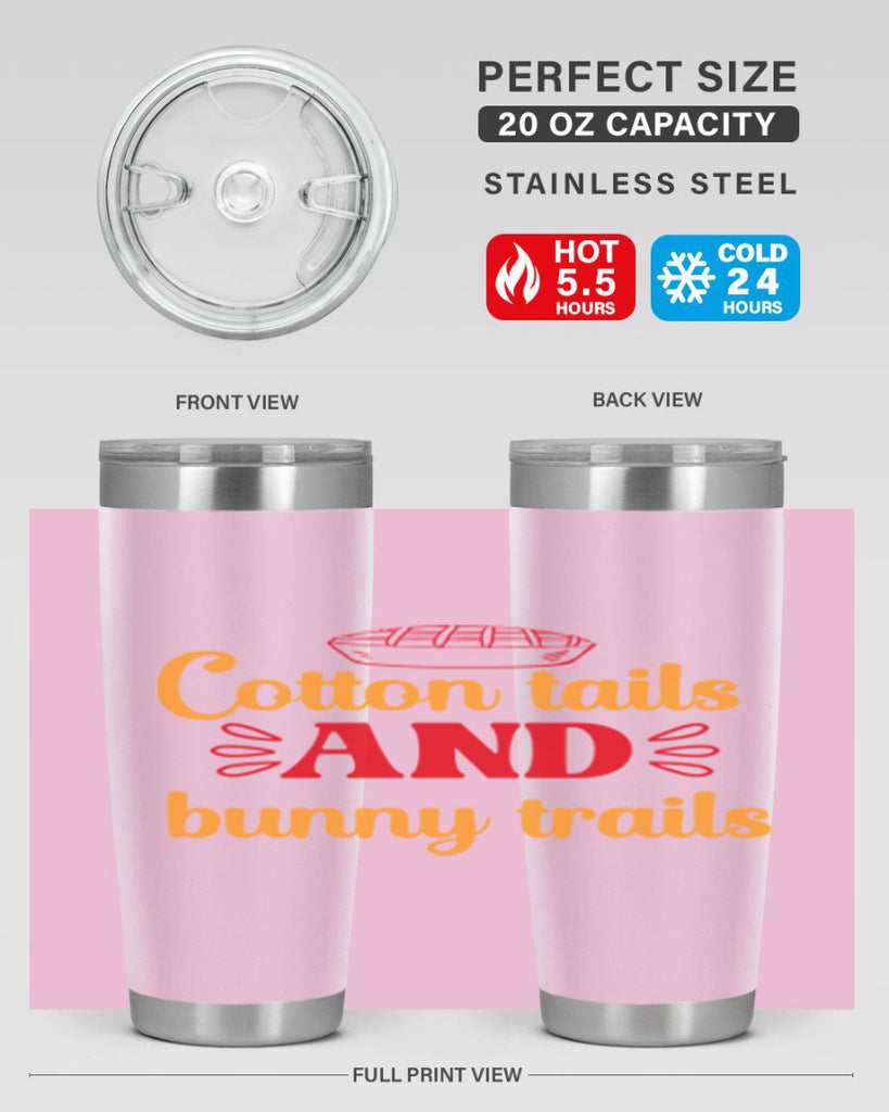 Cotton tails and bunny trails 112#- spring- Tumbler