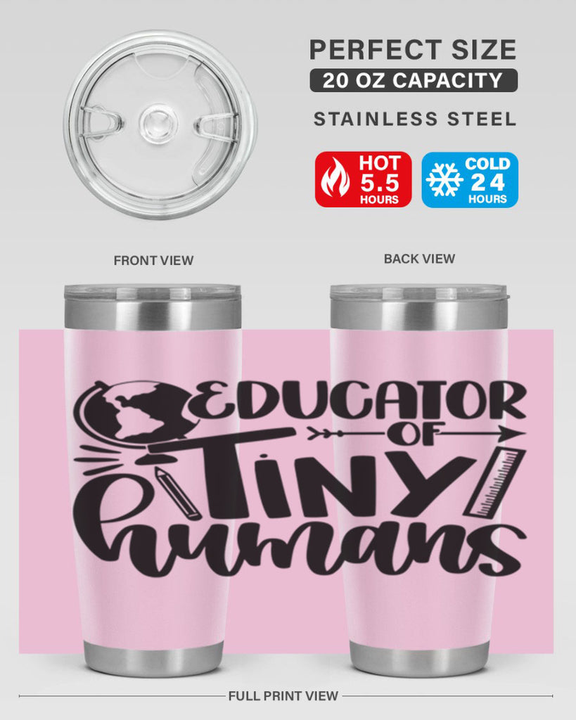 Educator Of Tiny Humans Style 75#- teacher- tumbler