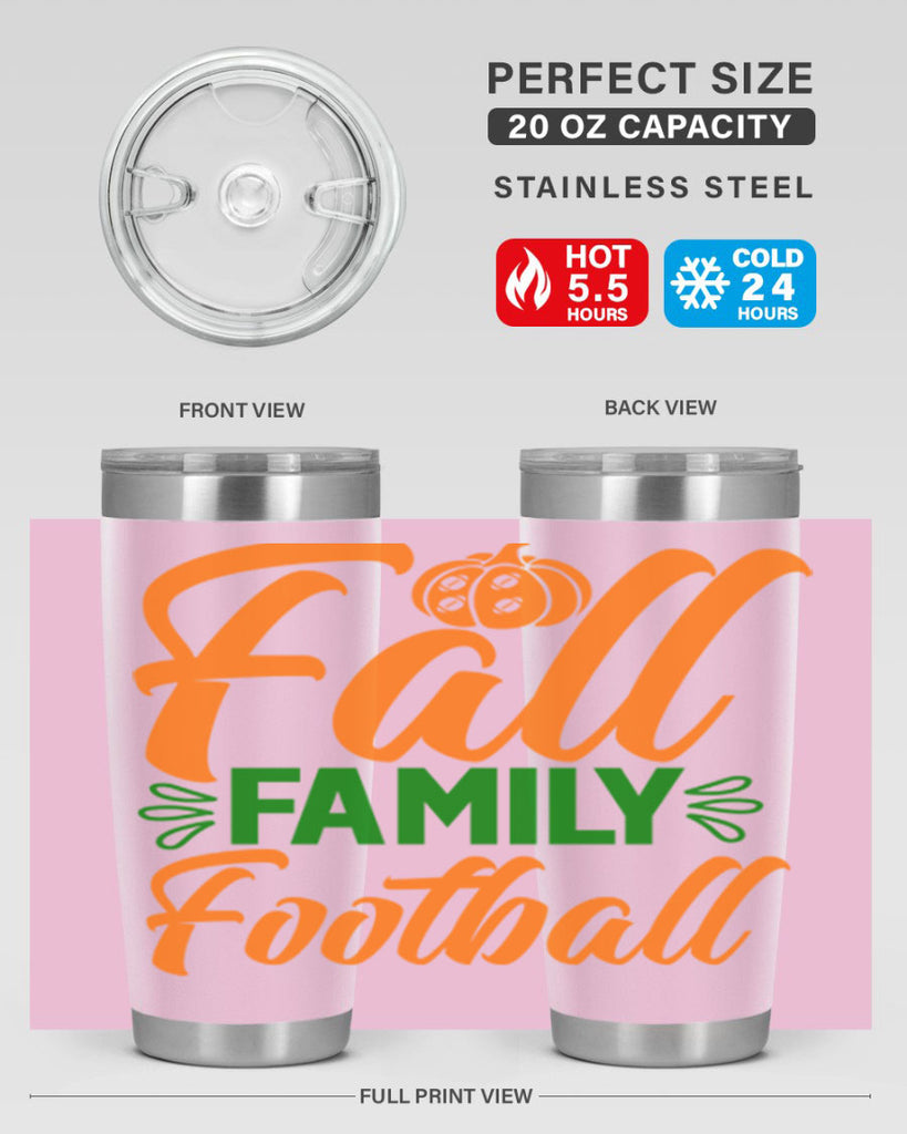 Fall Family Football 98#- fall- Tumbler