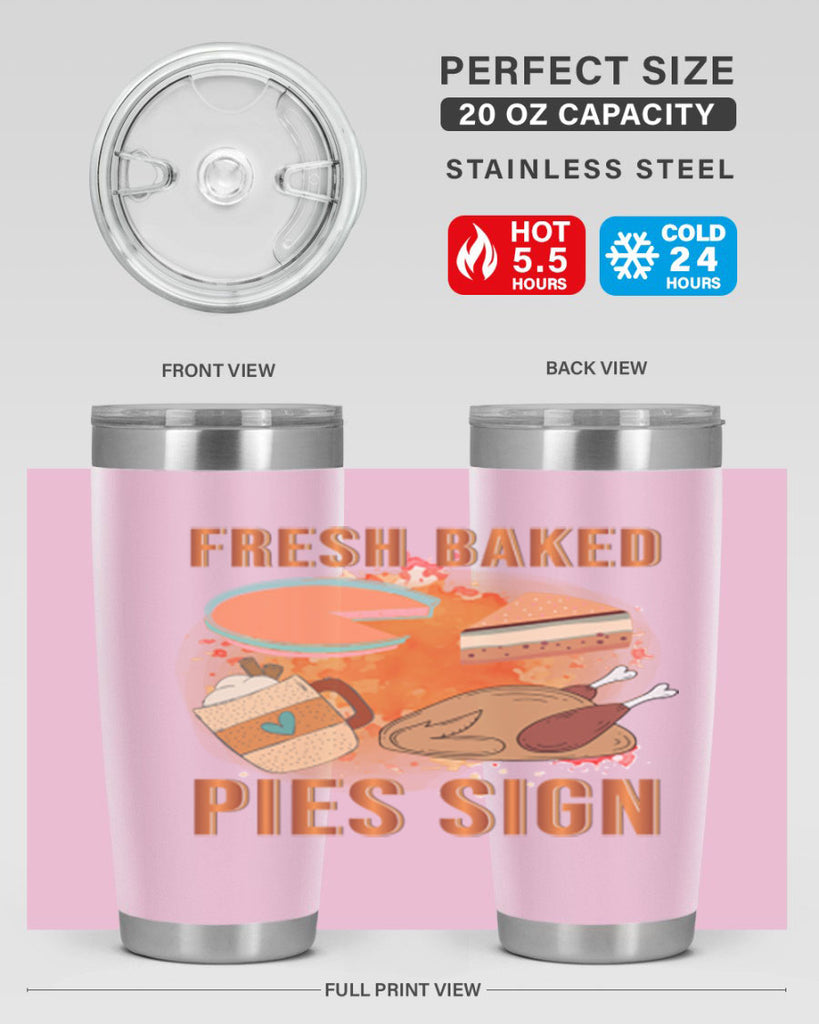 Fresh Baked Pies Sign 187#- fall- Tumbler