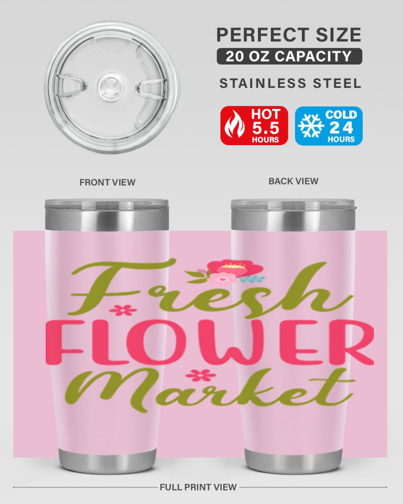 Fresh Flower Market 144#- spring- Tumbler