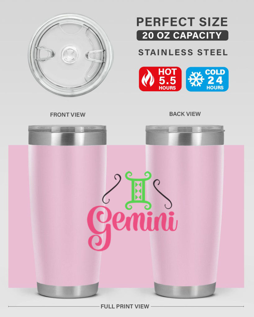 Gemini 224#- zodiac- Tumbler