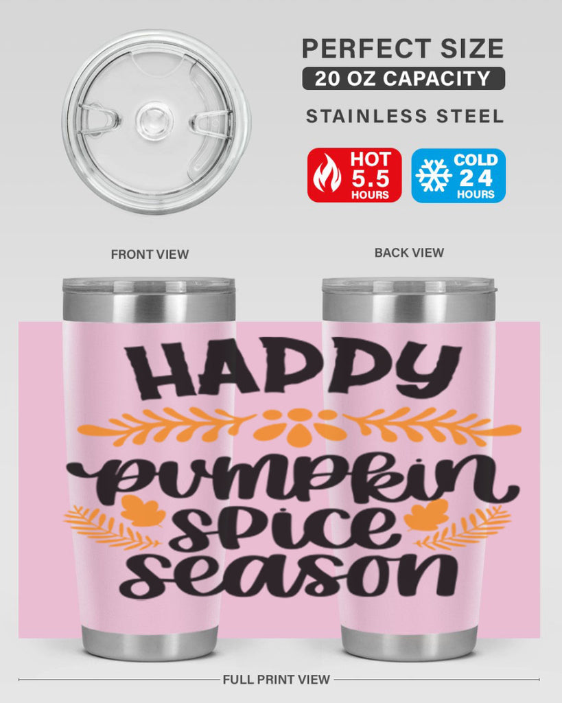 Happy Pumpkin Spice Season 492#- fall- Tumbler
