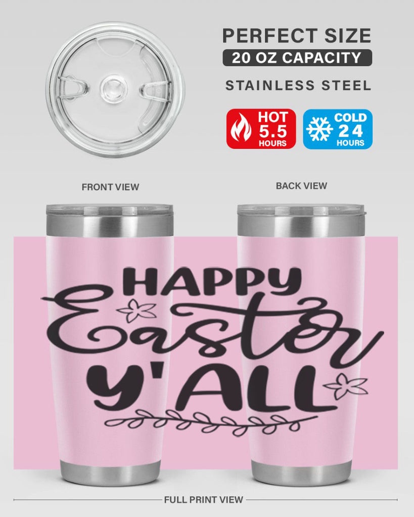 Happy easter yall  177#- spring- Tumbler