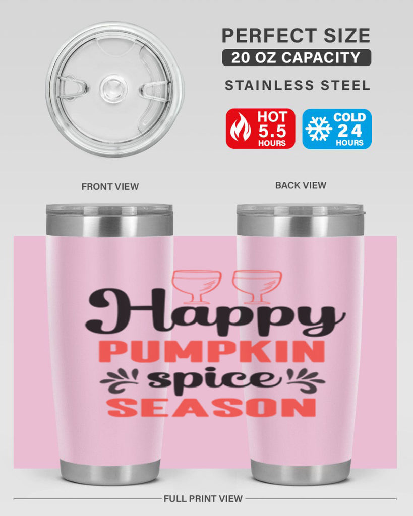 Happy pumpkin spice season 244#- fall- Tumbler