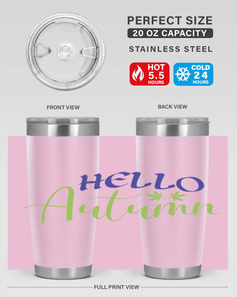 Hello Autumn 271#- fall- Tumbler