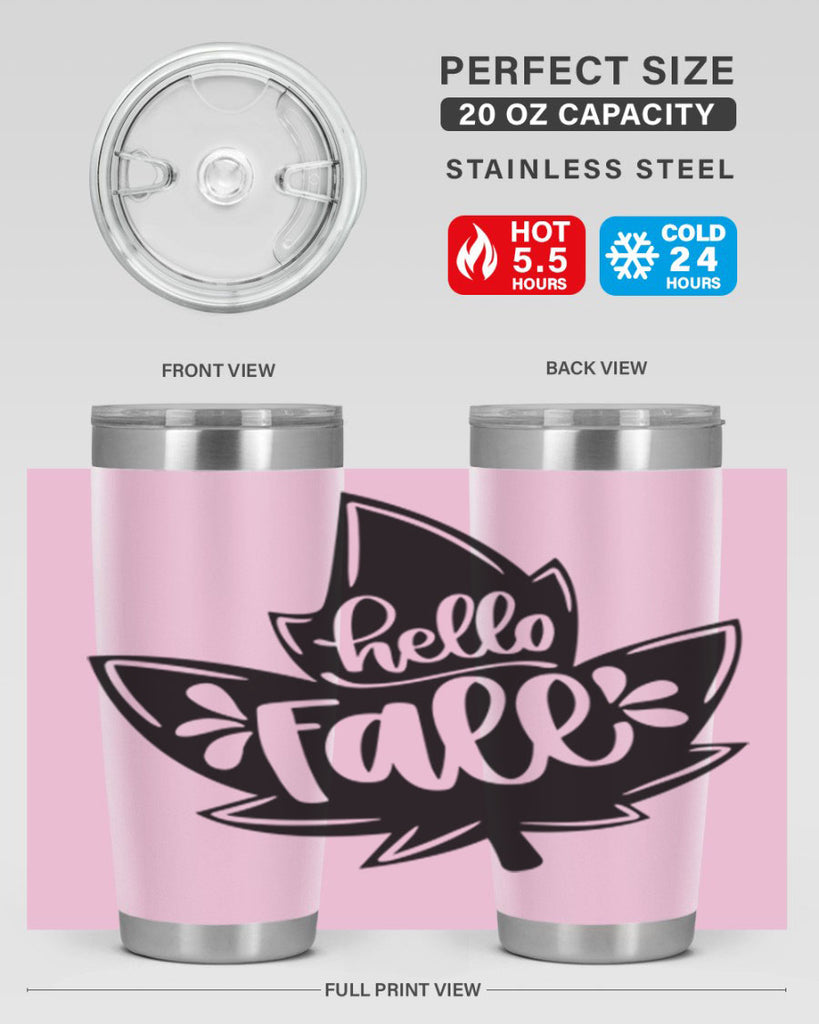 Hello Fall 494#- fall- Tumbler