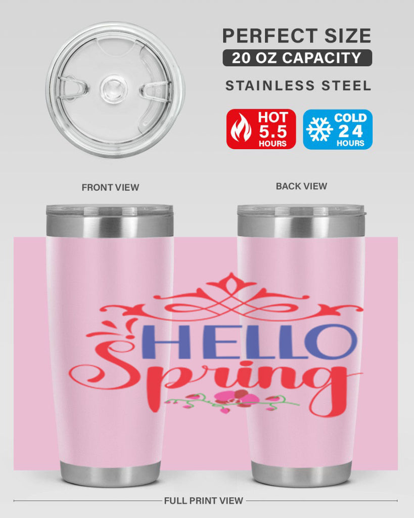 Hello Spring 211#- spring- Tumbler