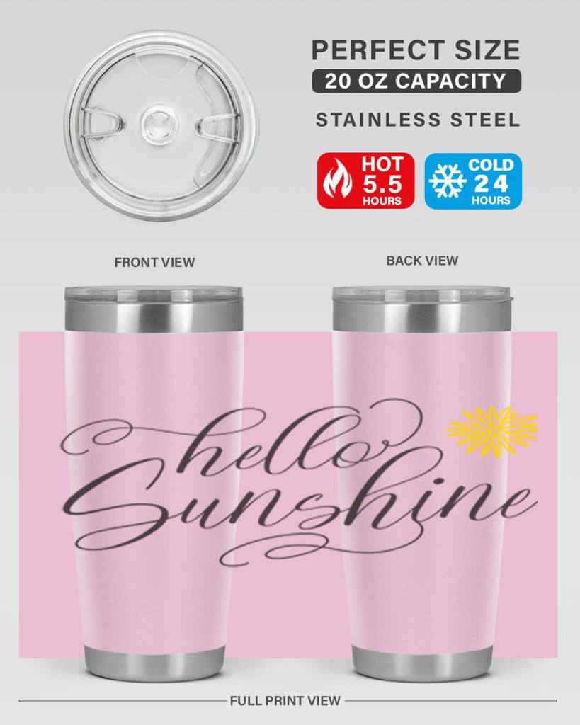 Hello Spring Lettering201#- spring- Tumbler