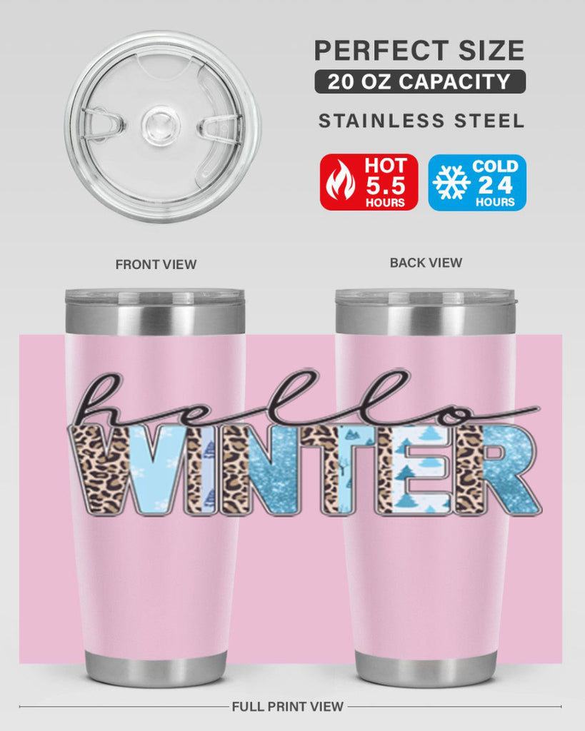 Hello Winter 189#- winter- Tumbler