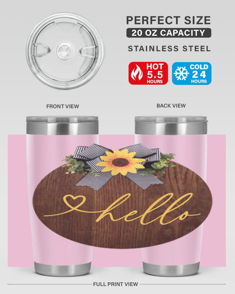 Hello heart Mockup182#- spring- Tumbler