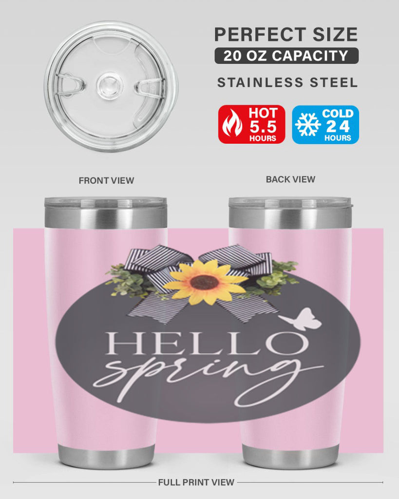 Hello spring butterfly Mockup194#- spring- Tumbler