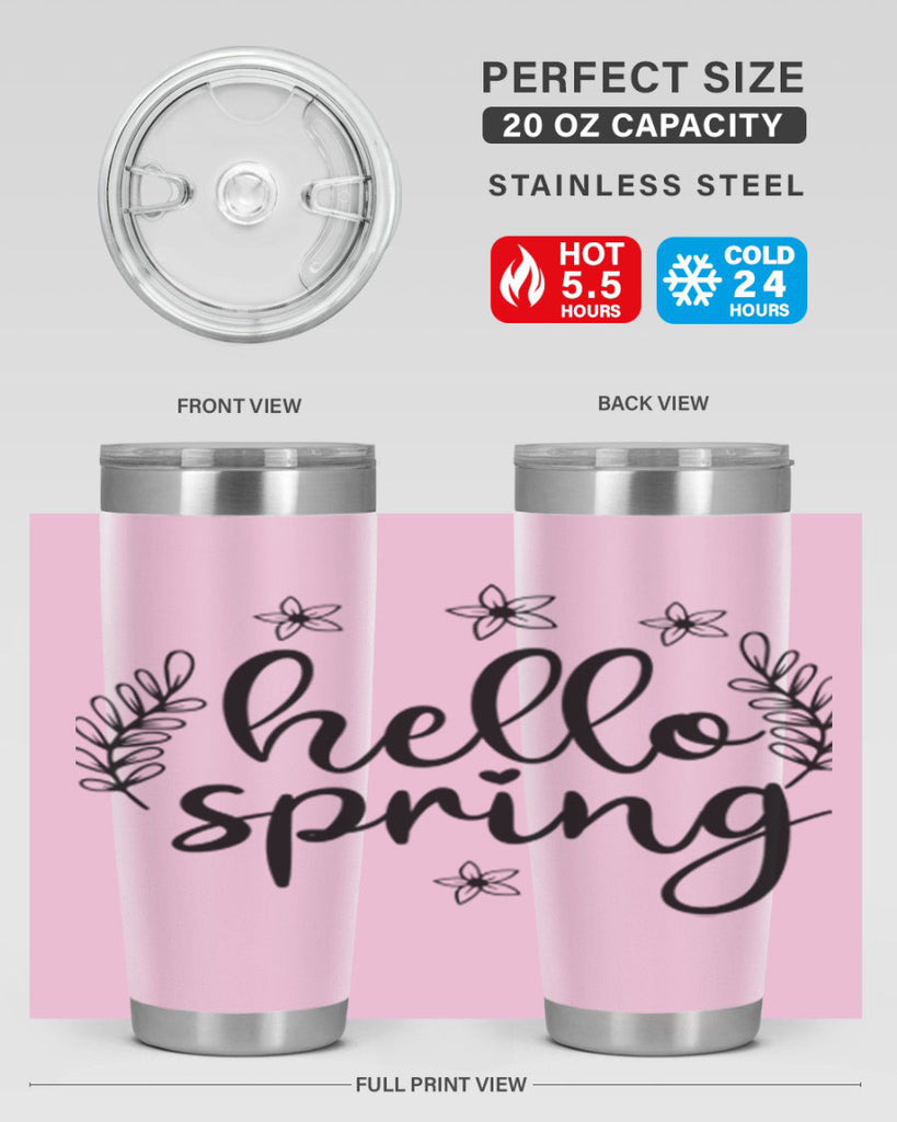 Hello spring design  221#- spring- Tumbler