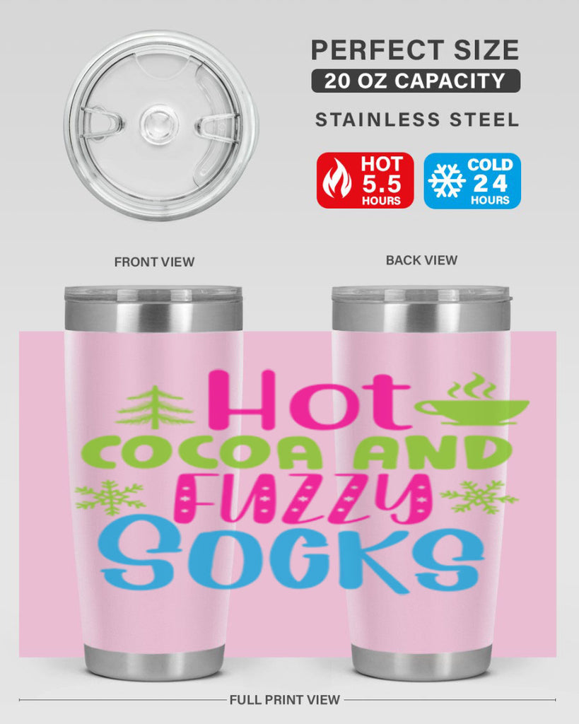Hot Cocoa And Fuzzy Socks209#- winter- Tumbler