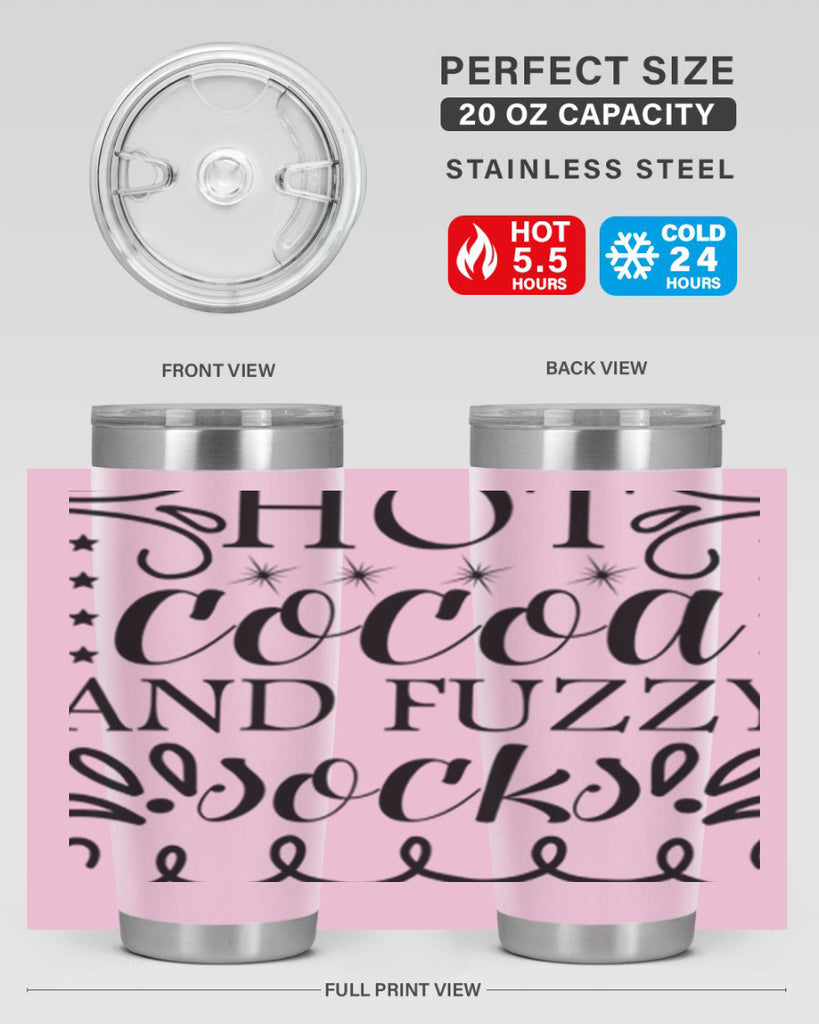 Hot Cocoa and Fuzzy Socks 217#- winter- Tumbler
