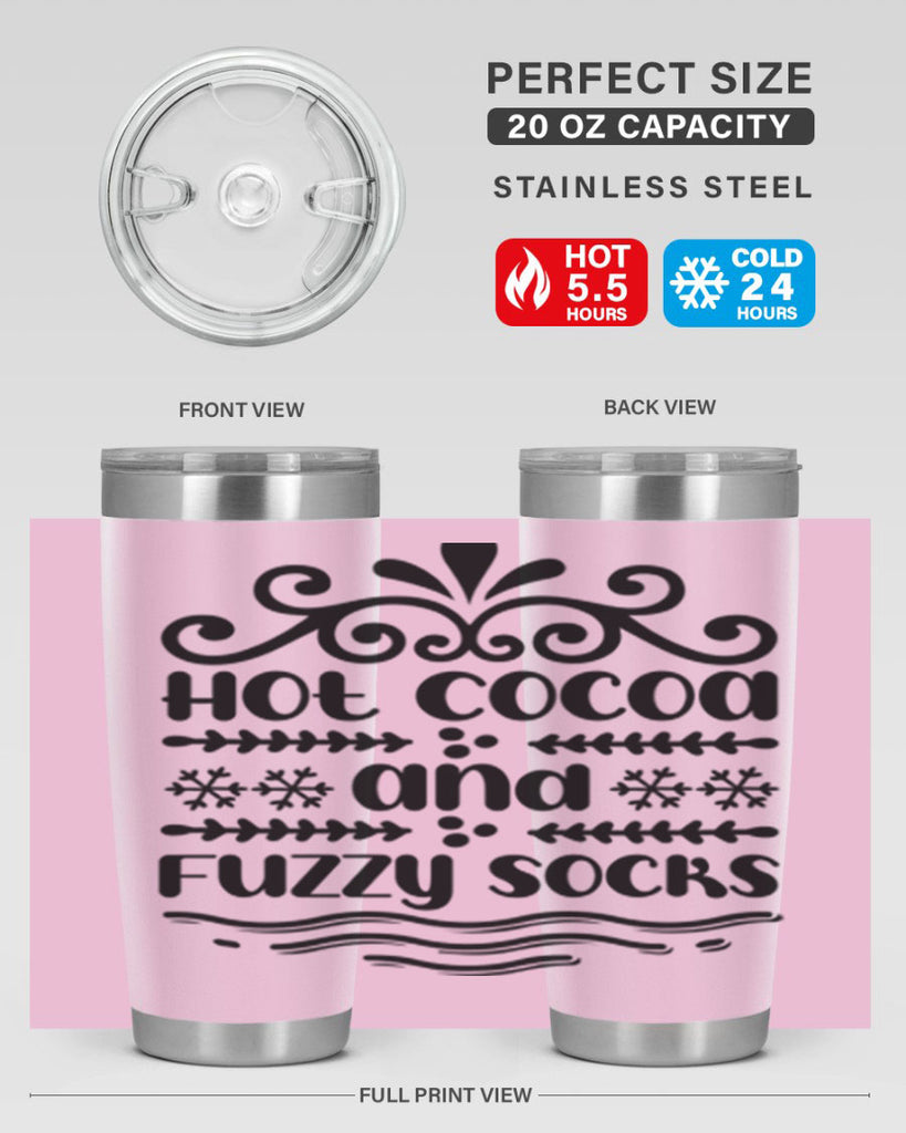Hot Cocoa and Fuzzy Socks 219#- winter- Tumbler