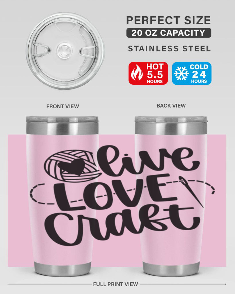 Live Love Craft 15#- crafting- Tumbler