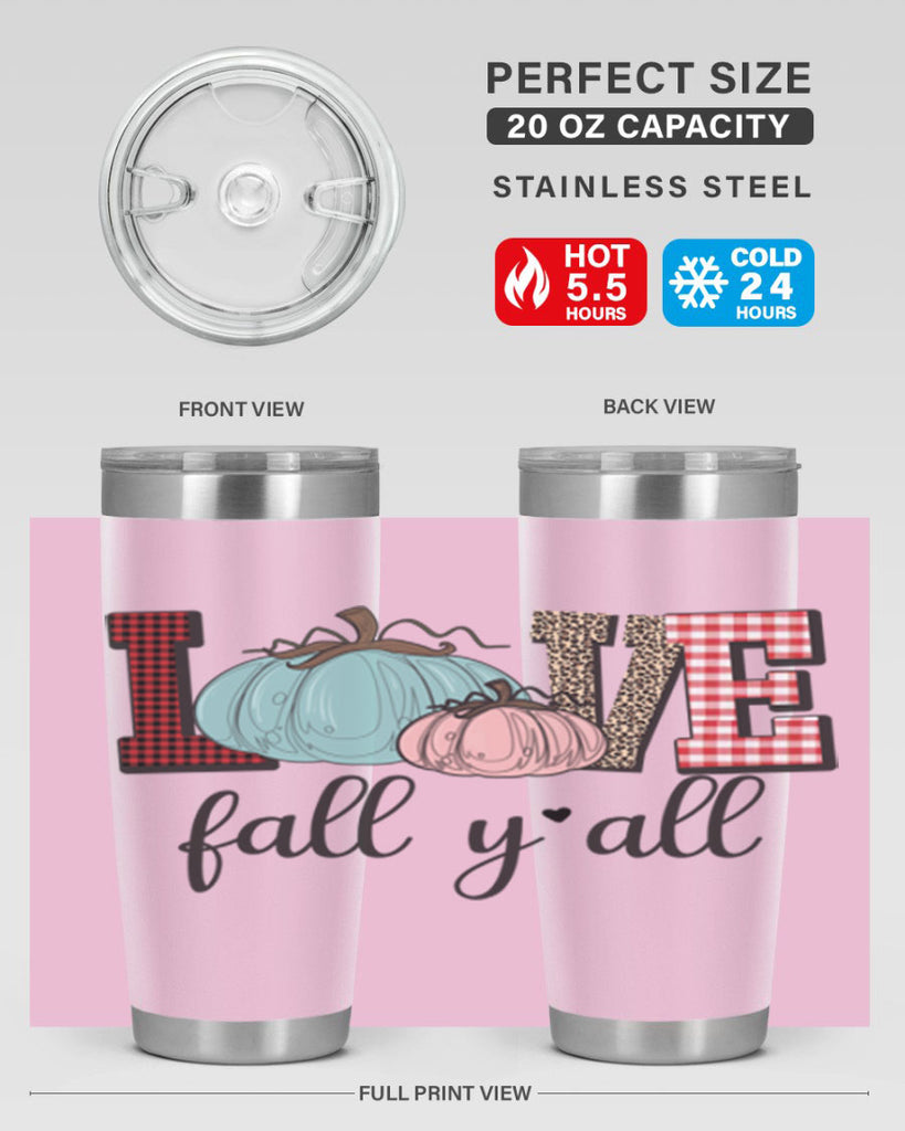Love Fall Yall 409#- fall- Tumbler