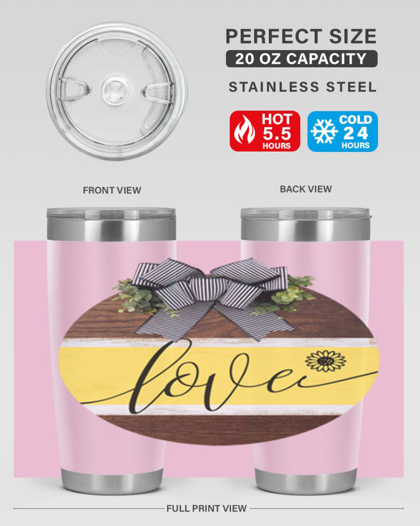 Love and daisy Mockup326#- spring- Tumbler