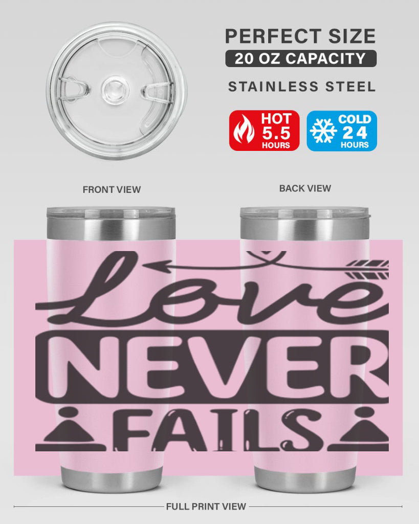 Love never fails 317#- winter- Tumbler