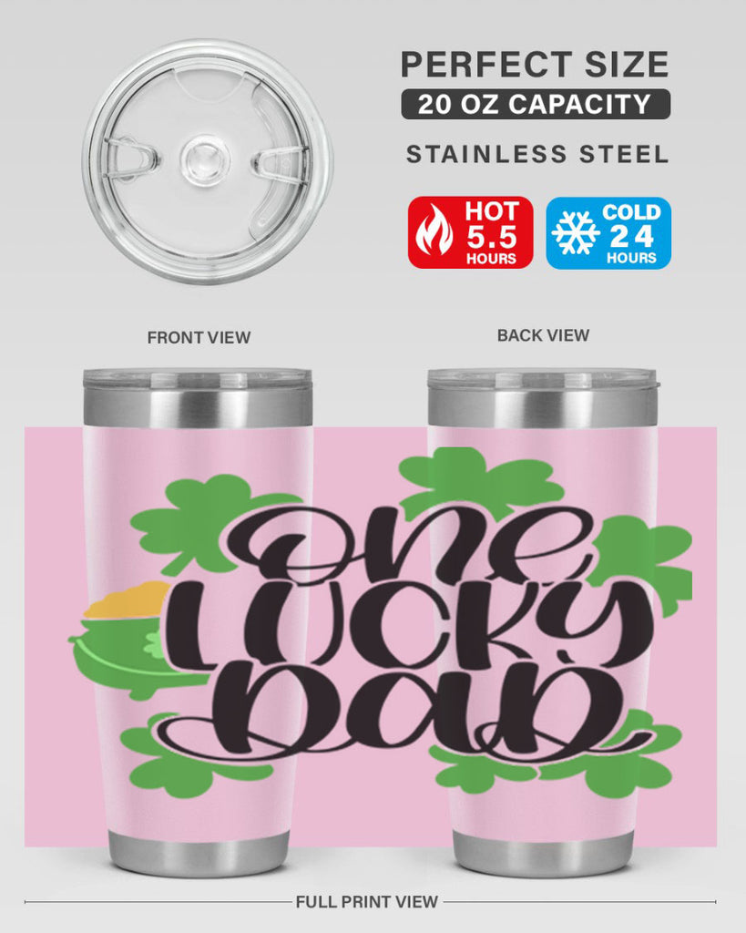 One Lucky Dad Style 43#- St Patricks Day- Tumbler