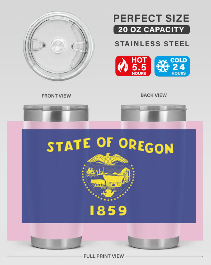 Oregon 15#- Us Flags- Tumbler