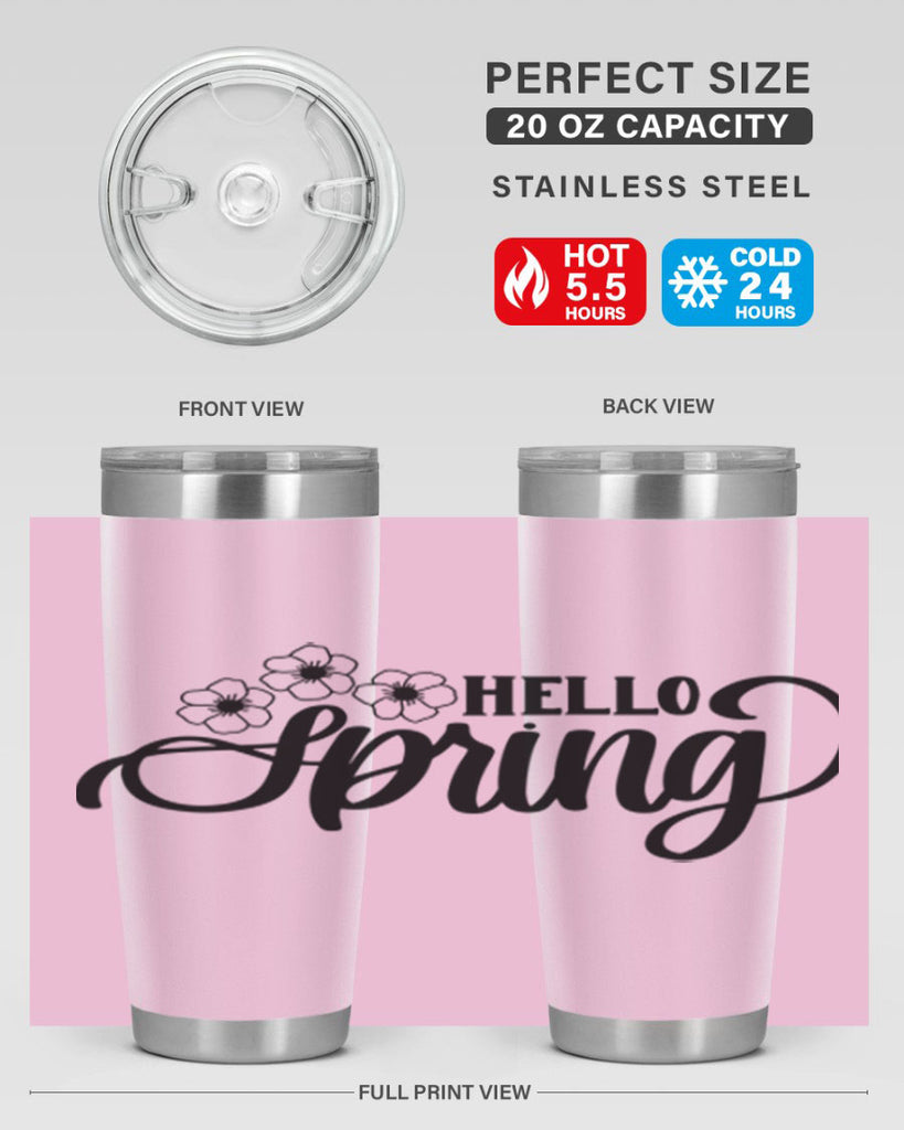 PNG_Hello Spring393#- spring- Tumbler