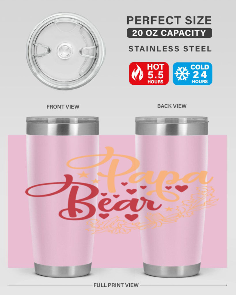 Papa bea 23#- grandpa - papa- Tumbler