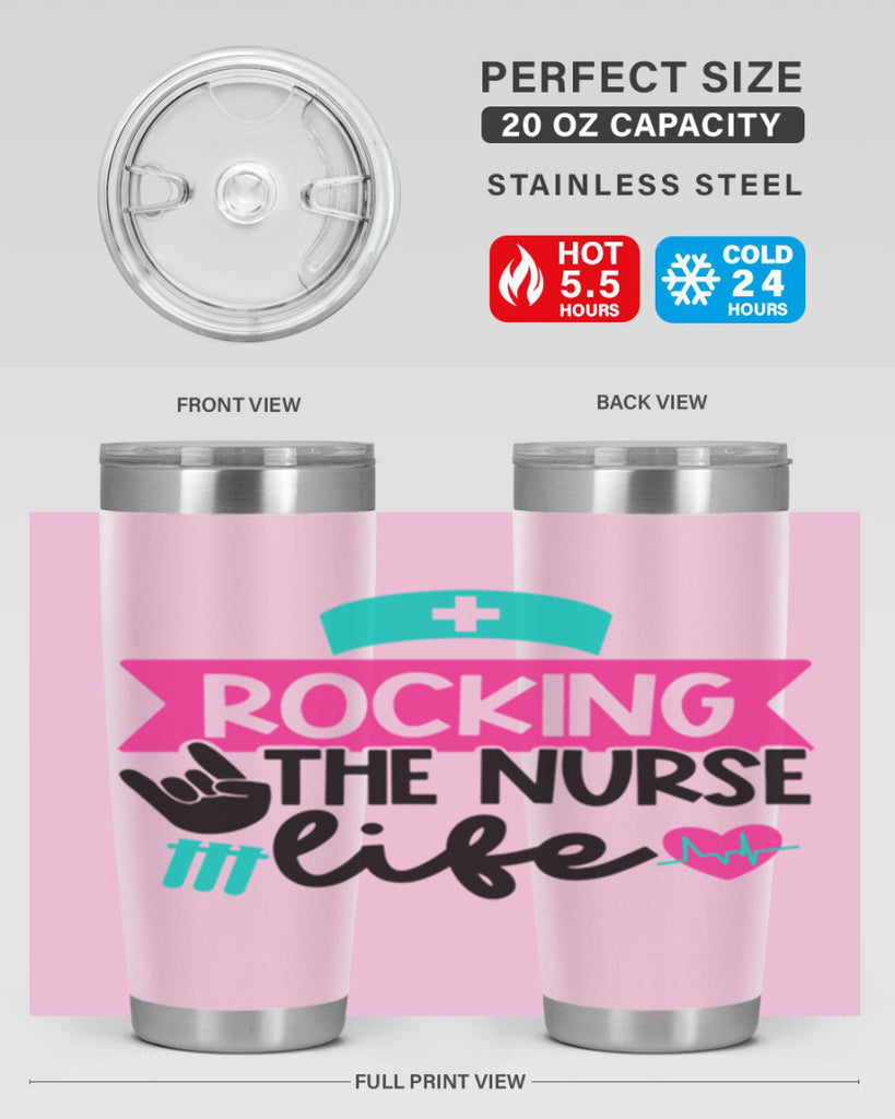 Rocking The Nurse Life Style Style 54#- nurse- tumbler