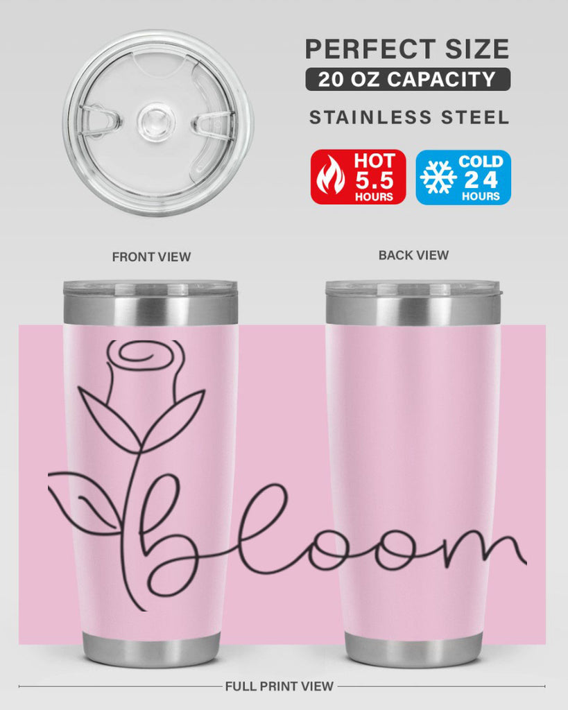 Rosebud line bloom400#- spring- Tumbler