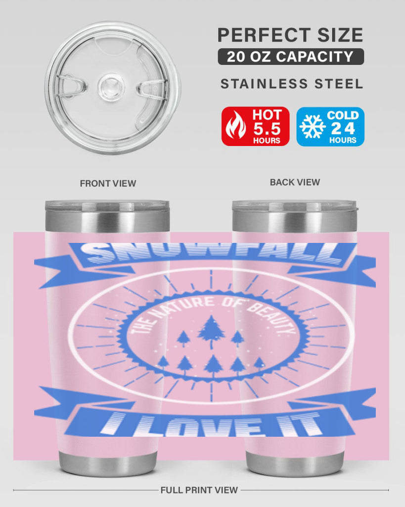 Snowfall Winter 373#- winter- Tumbler