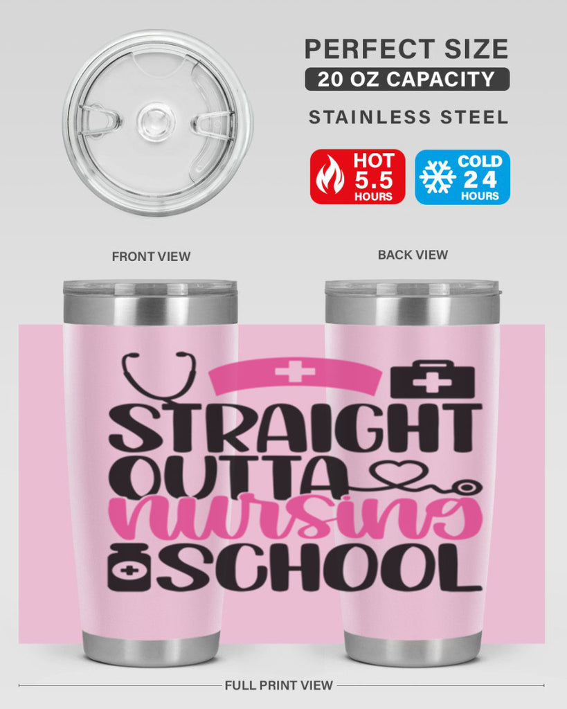 Straight Outta Nursing Style Style 26#- nurse- tumbler