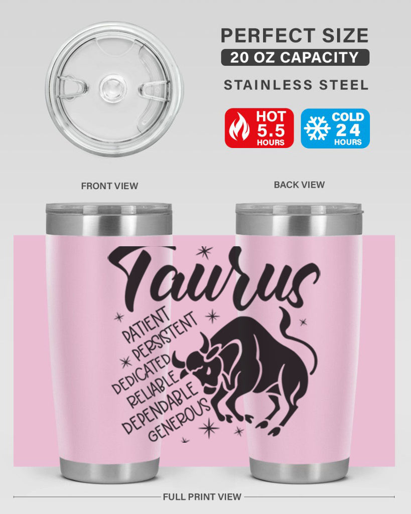 Taurus 492#- zodiac- Tumbler