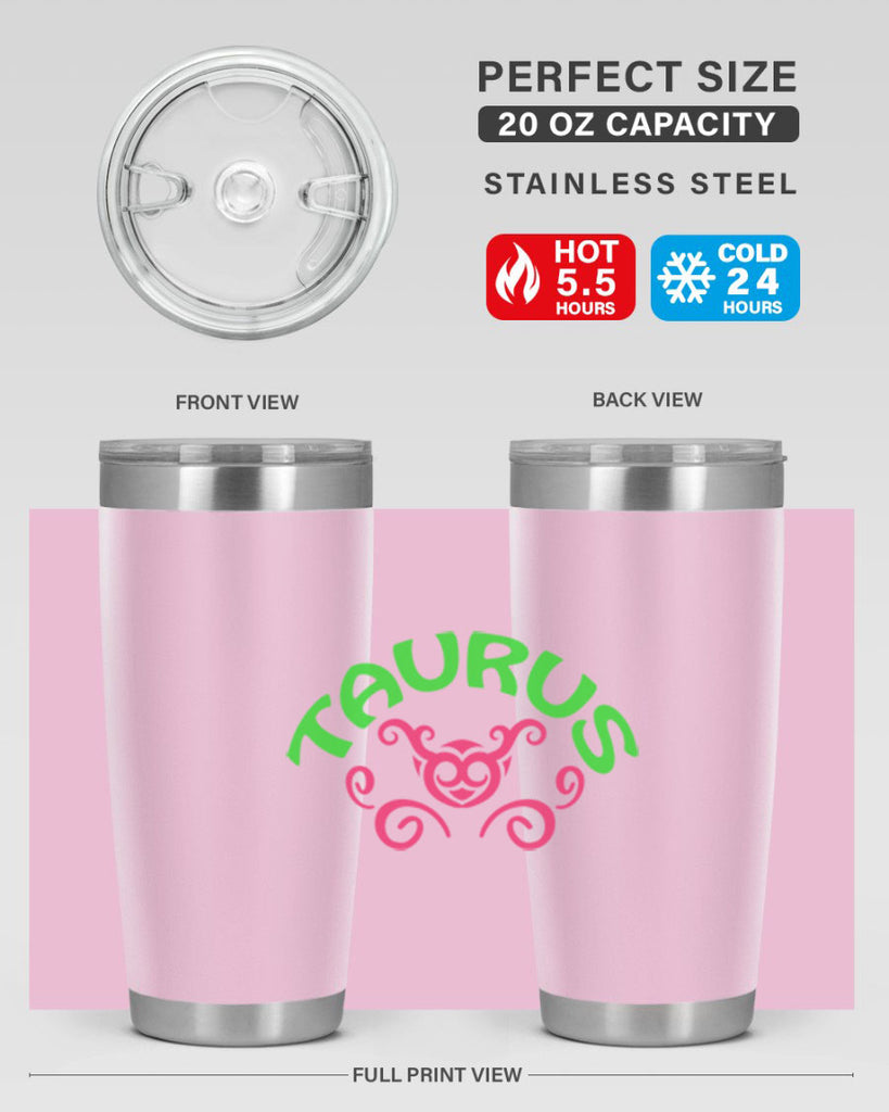 Taurus 493#- zodiac- Tumbler